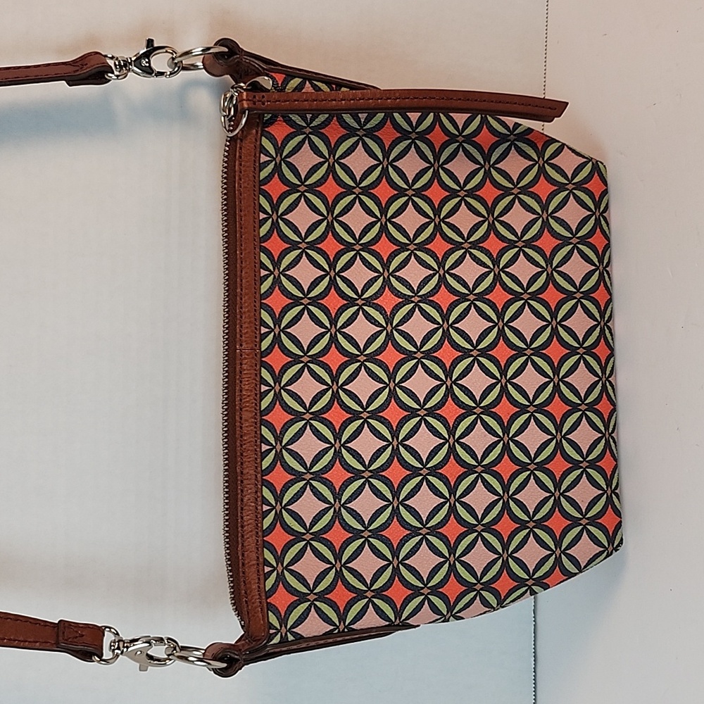 Fossil PVC coated canvas crossbody bag- excellent condition